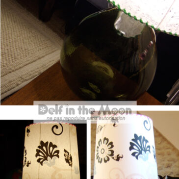 Lampe bouteille glamour