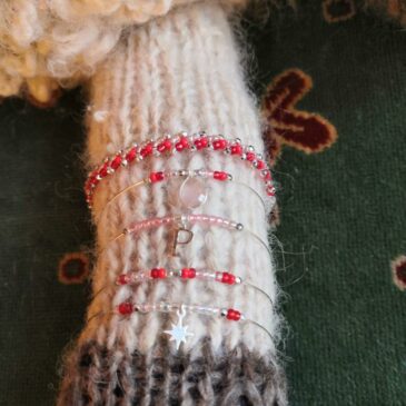 Bracelets Jenny :  joncs et tissage St Petersbourg