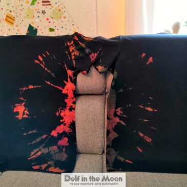 Tee-shirts tie and dye en miroir