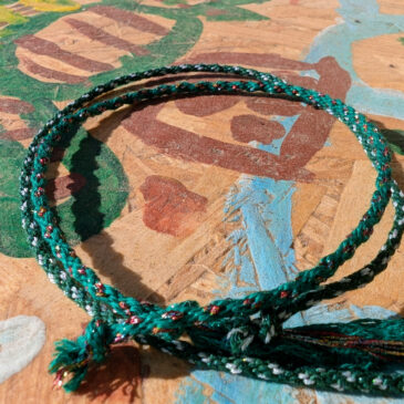 Bracelets kumihimo verts